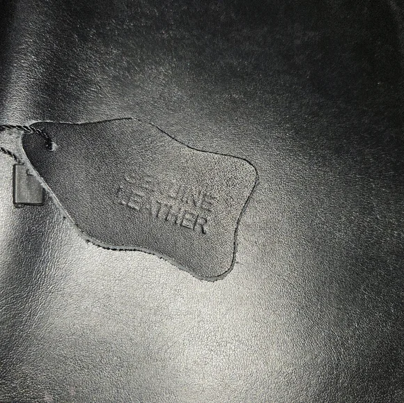 Alpine Swiss Black Leather Briefcase - Picture 9 of 9